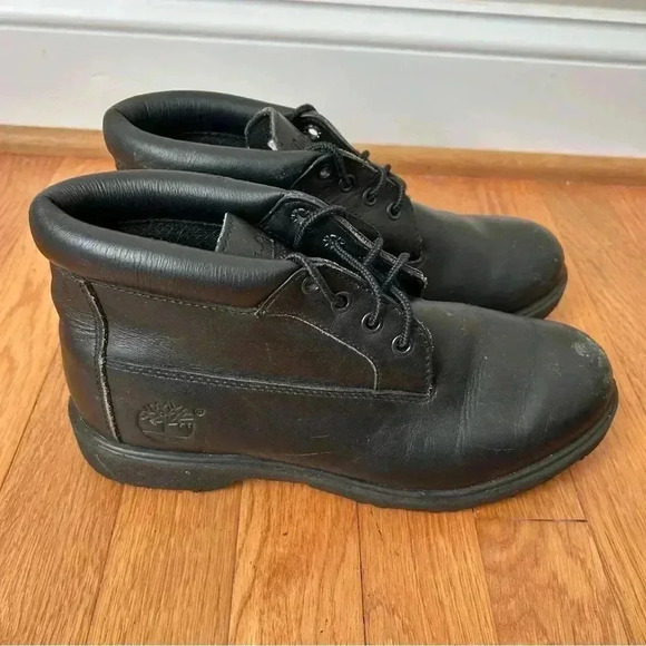 Timberland Men’s 1973 Newman Waterproof Chukka Black Lace Up Leather Boot Size 7 - Picture 4 of 9